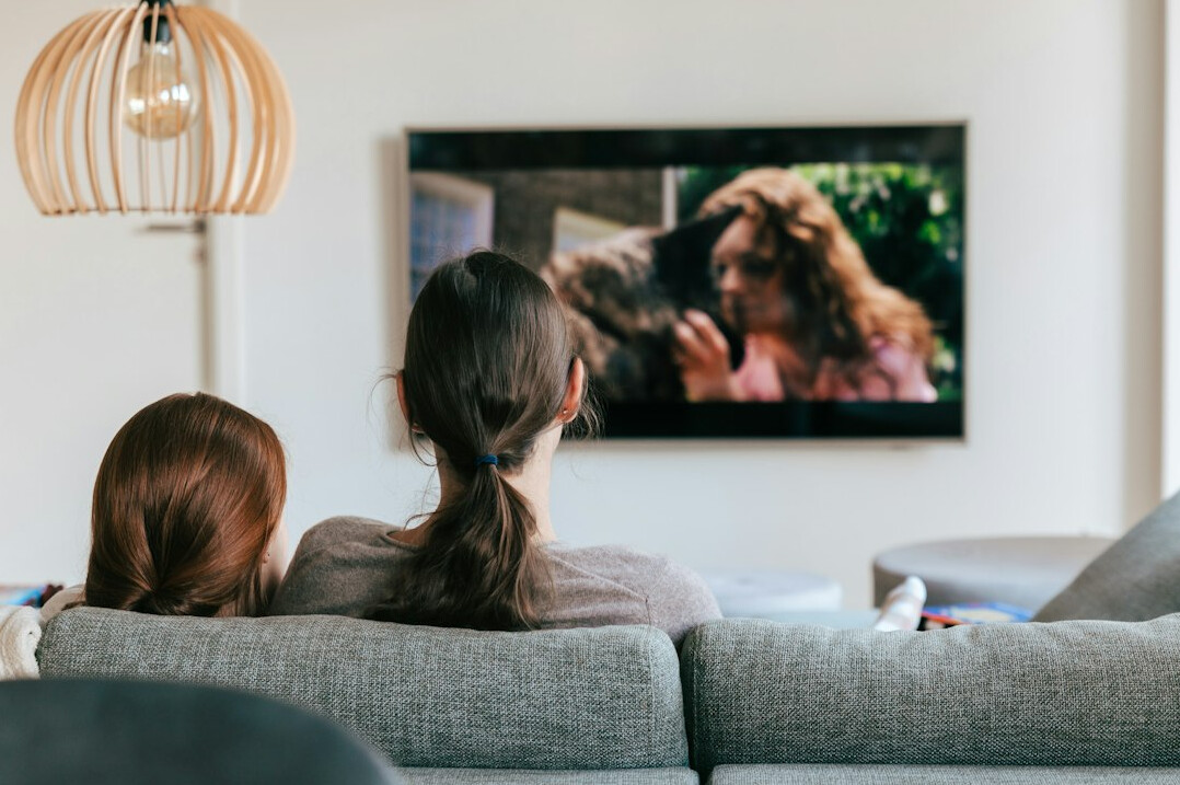 people watching tv series