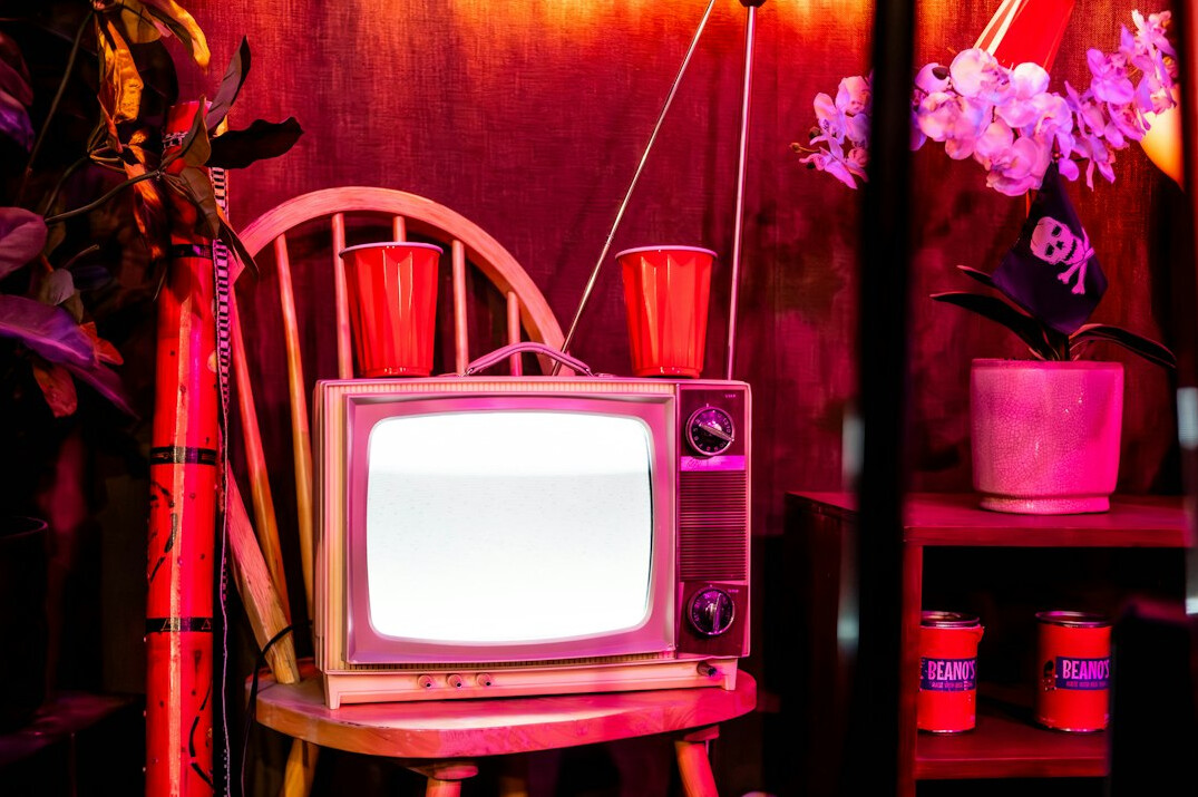vintage television screen